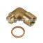 Brass M18x1.5 Angled Lambda O2 Oxygen Sensor Extender Spacer for Becat Hydrogen O2 Extender Spacer