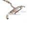 car exhaust for Mercedes-Benz GLA Stainless Steel Pipes catback with quad double tip