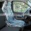 Wholesale price Vehicle Cover 5pcs/set Lightweight Transparent Disposable Plastic Car Seat Cover