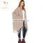 fashion fringe women new wool poncho Knitted Poncho Shawl Wholesale
