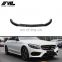 Glossy Black Painted Front Lip Bumper Lip for Mercedes Benz C-Class W205 C43 C250 C300 C350 2015-2018