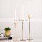 Top 1 New Design Nordic Metal candlestick Stand For Wedding Decoration Gold Iron Candles holders For Home Decor