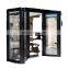 Accordion patio black glass aluminum folding doors designs