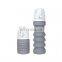 Eco-friendly 500ML BPA Free Silicone Foldable Sports Bottles Outdoor Bike Drinking Plastic Collapsible Water Bottle