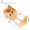 Bamboo Desktop Organizer, Book Shelf Stationary Holder Mini Storage Box, Extendable Tabletop for Office Home