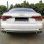 Оптовая продажа автомобильного диффузора RS4, подходящего для Audi A4 Sports version. Ремонт заднего бампера в стиле RS4 с выхлопной трубой 2017 - 2019 годов.