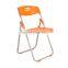 Top quality wholesale white training conference used wedding events backpack lightweight plastic folding chairs