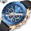 LIGE 8943 New Mens Wristwatches Brand Luxury Sport Wristwatch Fashion Waterproof Silicone Multifunction Quartz Watch Men