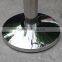 Silver Stainless Steels Double Belt Barriers- 2 Webbings Barriers- Metal Poles