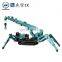 HENGWANG HWSC5T 5 ton hoist portable spider MINI crawler hydraulic lift MOBILE CRANE small crane