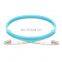 LC UPC to LC UPC Duplex 2.0mm PVC (OFNR) OM4 Multimode Fiber Optic Patchcord Cable
