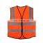 Customized logo and pattern high visibility reflective safety clothing  shirt  vest