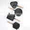 Mini cast iron frying pan with wooden handle set