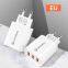 2021 New Product QC 3.0 EU/US Plug Charger 3 USB Charger for Mobile Phone USB Ports Charger