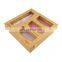 Bamboo ziplock bag holder for Quart Gallon Sandwich & Snack Variety Size Bag Bamboo Food Storage Bag Organizer