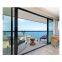 Aluminium Exterior Patio Double Tempered Glass Sliding Door with Security Screen