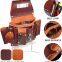 Maroon Grain Leather Electrician’s Tool Pouch | Carpenter Electric Tool Pouch/Belt | Electrician Pouch