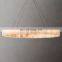 custom made Home Decoration Lighting Elegant Calcite Fixture Hanging Lighting Rivage Round Chandelier