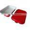 medium aluminum food tray for carrying out