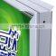 LED window advertising display two sided aluminum snap frame thin light box