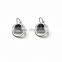 Wholesale Fashion Jewelry Beautiful Hollow Designed Black Resin Huggie Earring