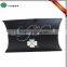 Matt Black pillow box hair extensions with custom design printed