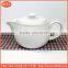 porcelain tea pot Customized plain white ceramic porcelain tea pot & kettle and saucer High temperature porcelain