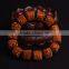 15mm Men's barrel Vajra Bodhi rudraksha Buddhist Meditation Prayer Wrist Bracelet