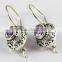 Special Moment Purple Amethyst Earring, Indian Jewelry Manufacturer, Silver Jewelry Exporter