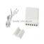 With EU/US/UK interchangeable plug 6 Ports Usb Wall Charger 60W 5V 12A