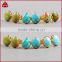 Natural turquoise stone beads jewelry earring