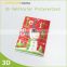 2016 new Christmas greeting card 3D lenticular card