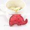 Animal Car Key Ring Cute Elephant PU Leather Keychain Creative Bag Charm