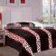 100% polyester embossed flannel with sherpa 3pcs sets for bed
