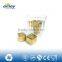 Food grade Square Shape stainless steel Ice Cube with gold paint , ice rock , golden ice stone