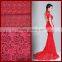 2015 Latest Red African lace fabric for wedding dress