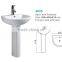 Buy five get one free bathroom sanitary ware hand wash pedestal basin