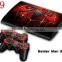 for PS3 slim 4000 protective skin stickers + 2Pcs controller skin for SONY PS3 4000 console decal