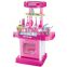 Berry toys play and Carry plastic play kitchen ,Pink/Blue