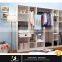Tall Narrow White Cube Bookcase Book Cabinet Particle Board