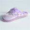 ladies comfortable stripe print jersey indoor slipper