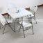 Contemporary Plastic Square Folding Dining Table