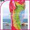 Flower fashion printed chiffon fabric chiffon beach towel Chiffon plain shawl