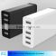 High Power 5 ports USB Wall Charger for Tablet PC Iphone and other Phones