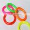 Different colors plastic game rings 10*0.7cm ,weight 6g high quality rings