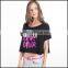 2016 new design sexy women clothes made in women's clothing factory with t shirt ideas