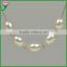 2016 fashion newest cubic zirconia freshwater five piece rice shape white pearl pendant