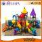 Plastic swimming pool slide for amusement park