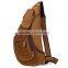 men's genuine leather backpack cross body chest bag