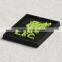 Rectangle rubber label with black bottom printing ring for wool gloves